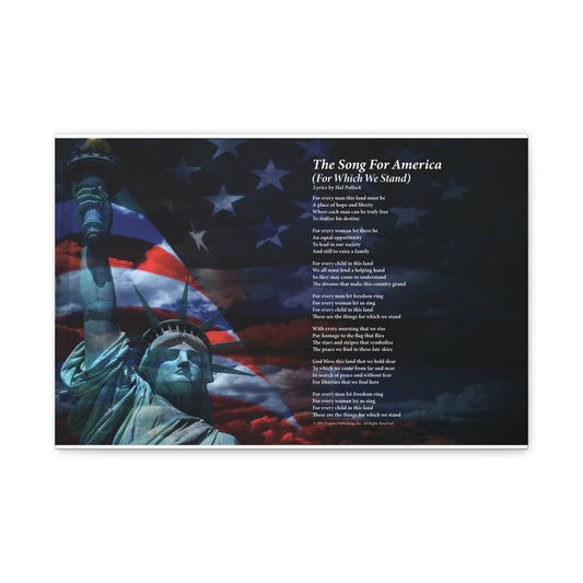 For Which We Stand — Lyric Art Print (Canvas)