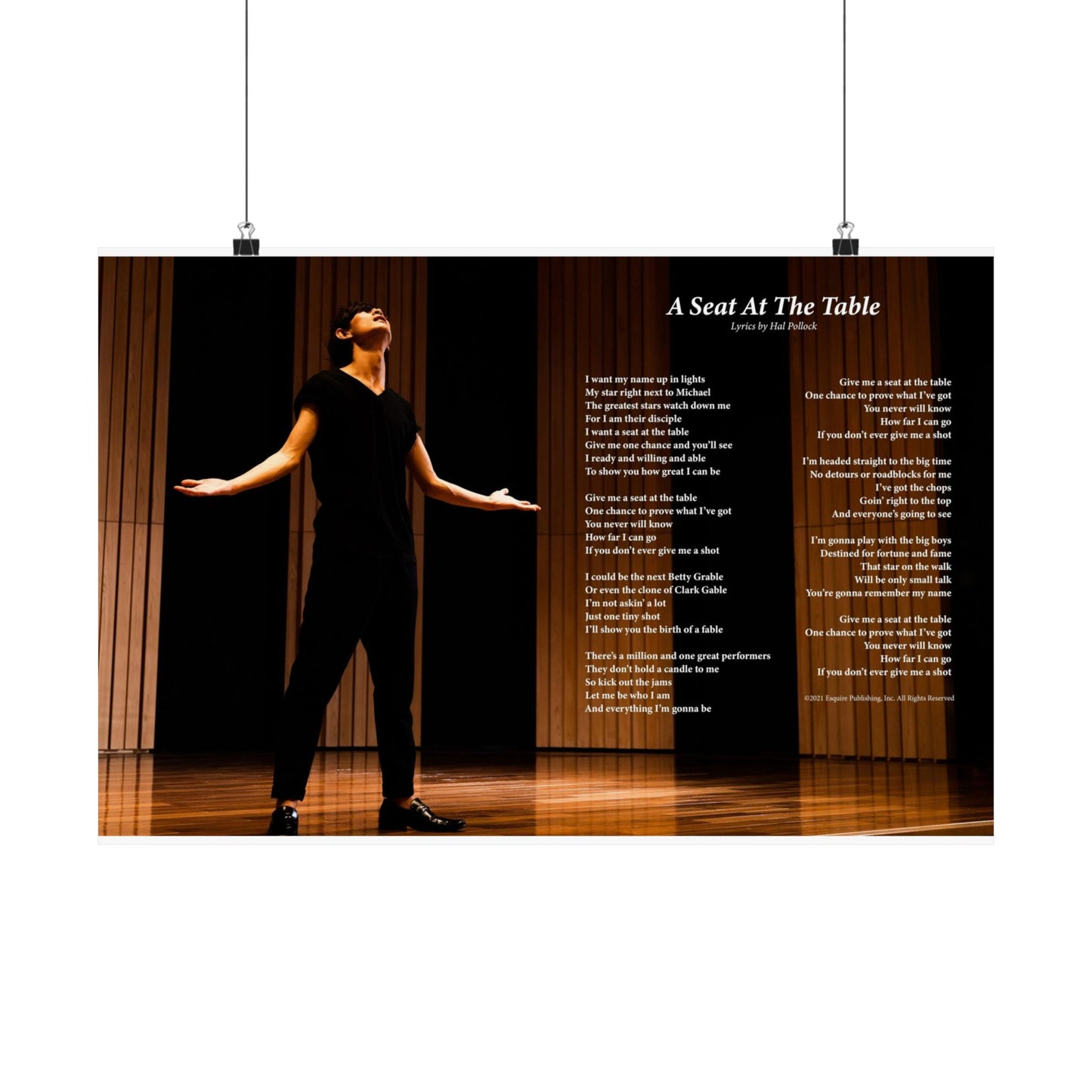 A Seat At The Table — Lyric Art Print (Matte Paper)