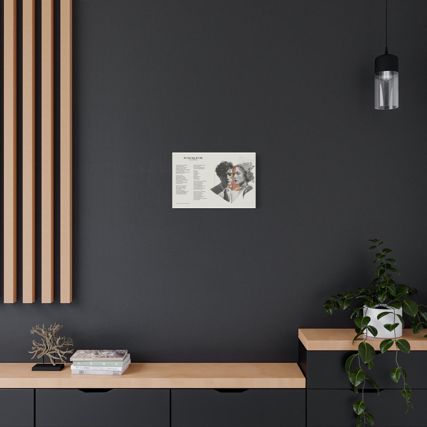 It's Not You It's Me — Lyric Art Print (Canvas)