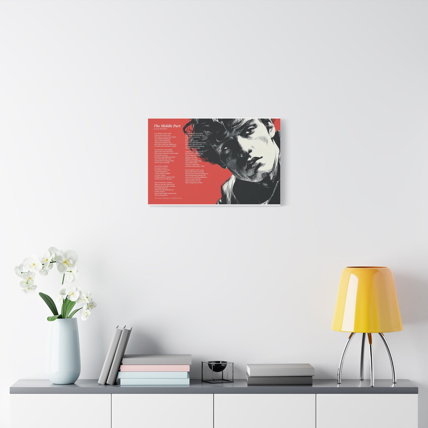 The Middle Part — Lyric Art Print (Canvas)