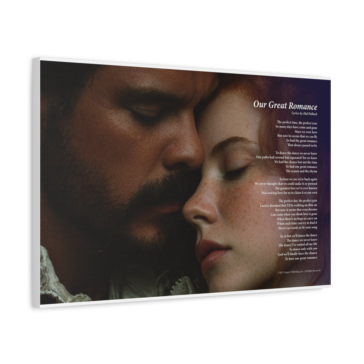 Our Great Romance — Lyric Art Print (Canvas)