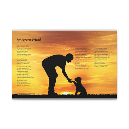 My Forever Friend — Lyric Art Print (Canvas)