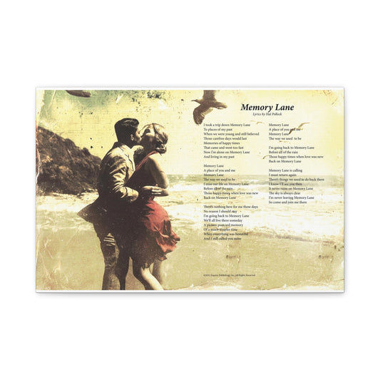 Memory Lane — Lyric Art Print (Canvas)
