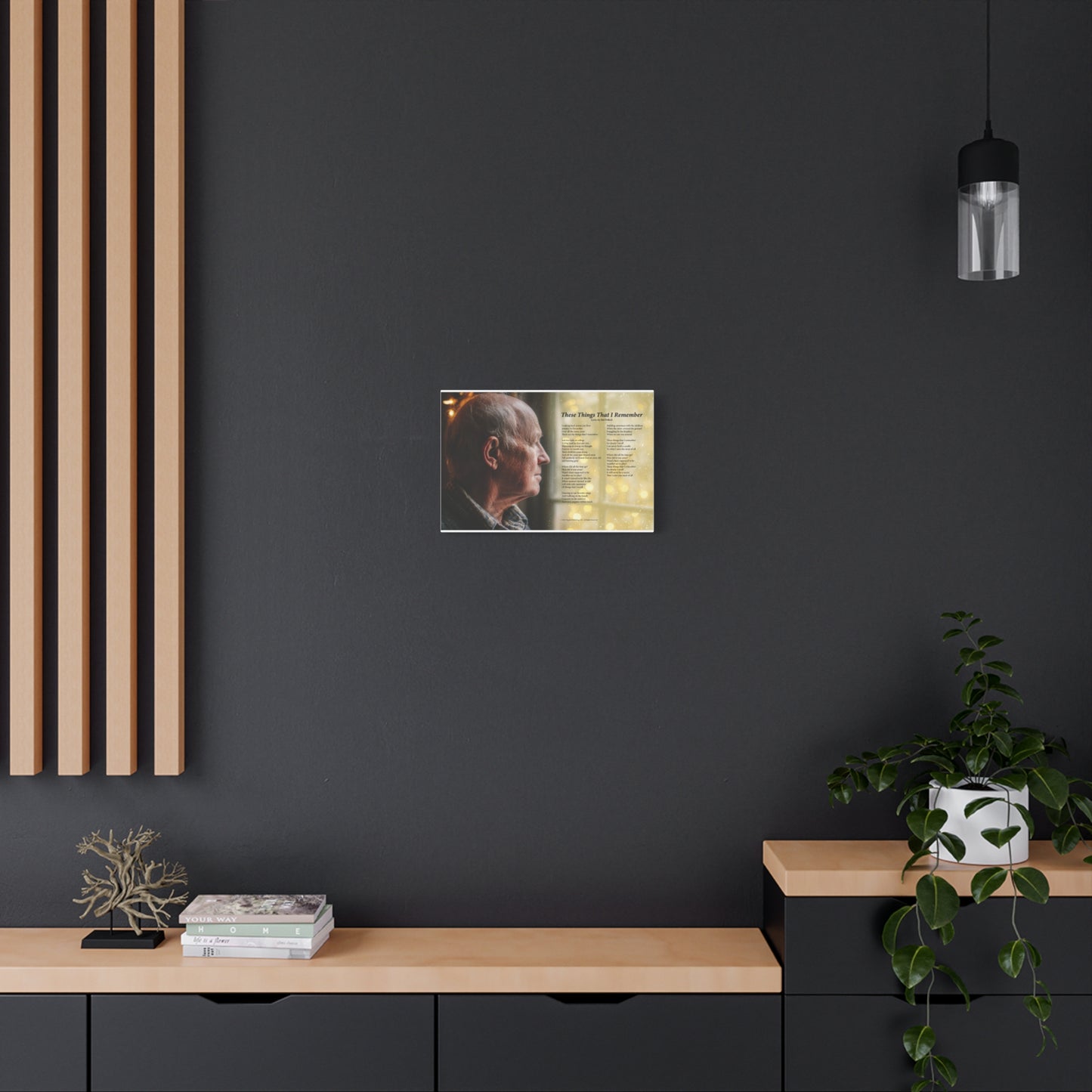 These Things That I Remember — Lyric Art Print (Canvas)