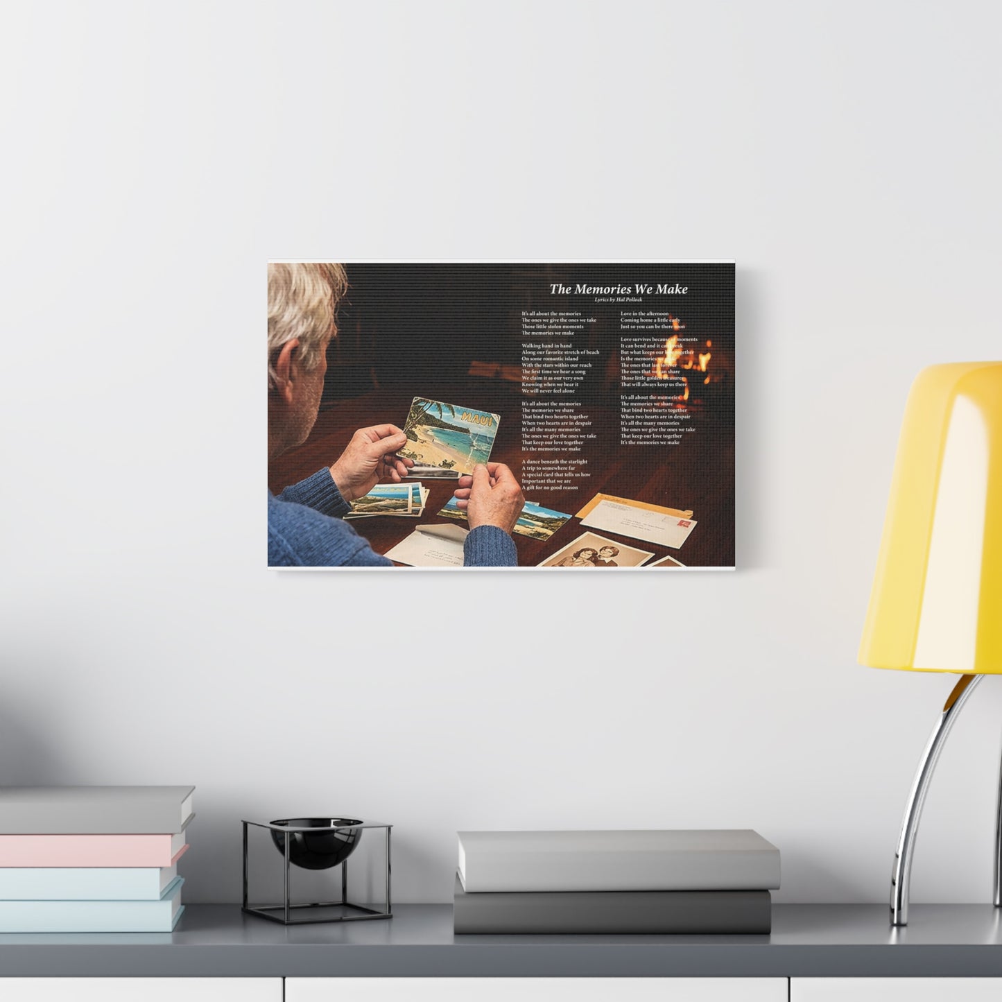 The Memories We Make — Lyric Art Print (Canvas)