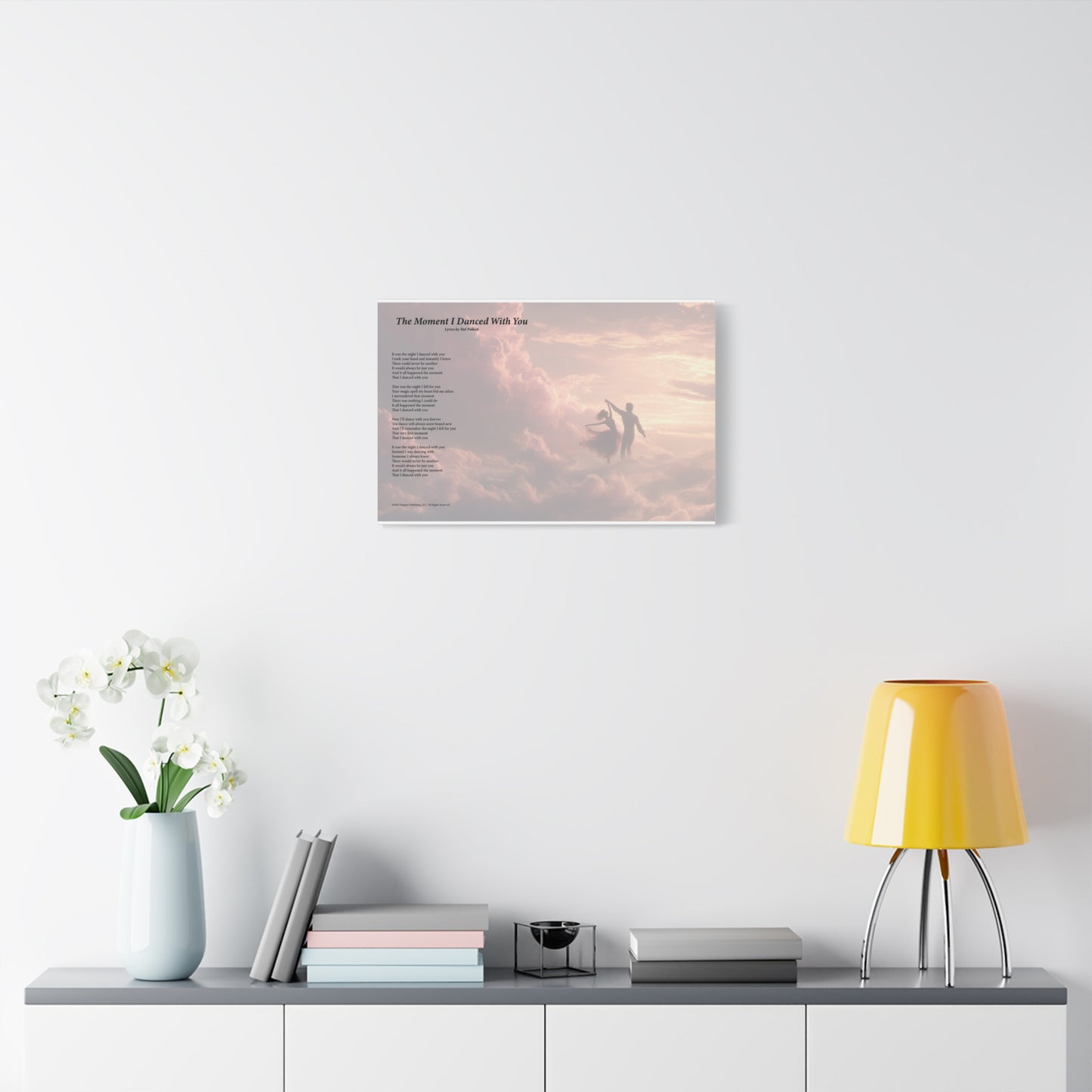 The Moment I Danced With You — Lyric Art Print (Canvas)