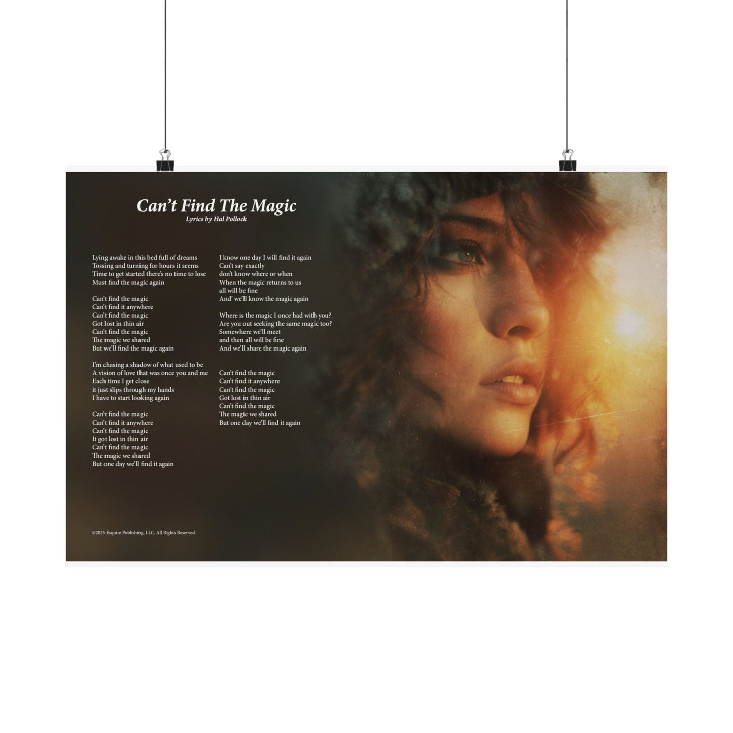 Can't Find The Magic — Lyric Art Print (Matte Paper)