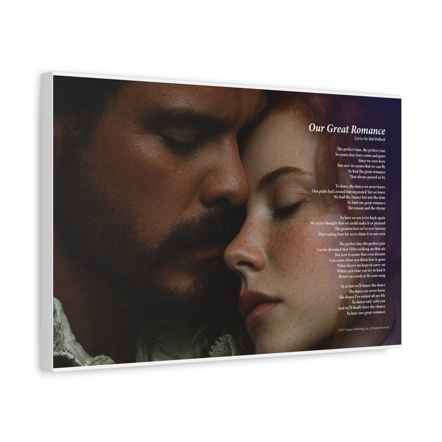 Our Great Romance — Lyric Art Print (Canvas)