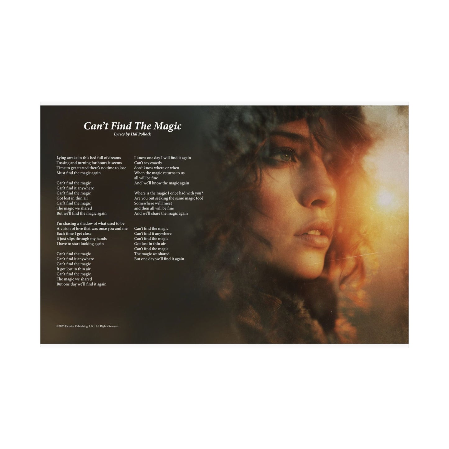 Can't Find The Magic — Lyric Art Print (Matte Paper)