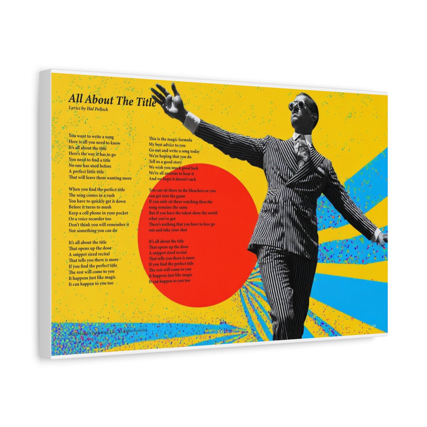 All About The Title — Lyric Art Print (Canvas)