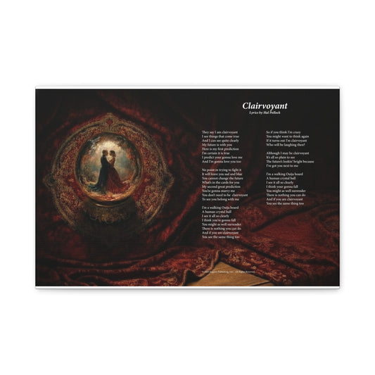 Clairvoyant — Lyric Art Print (Canvas)