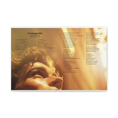 Unstoppable — Lyric Art Print (Canvas)