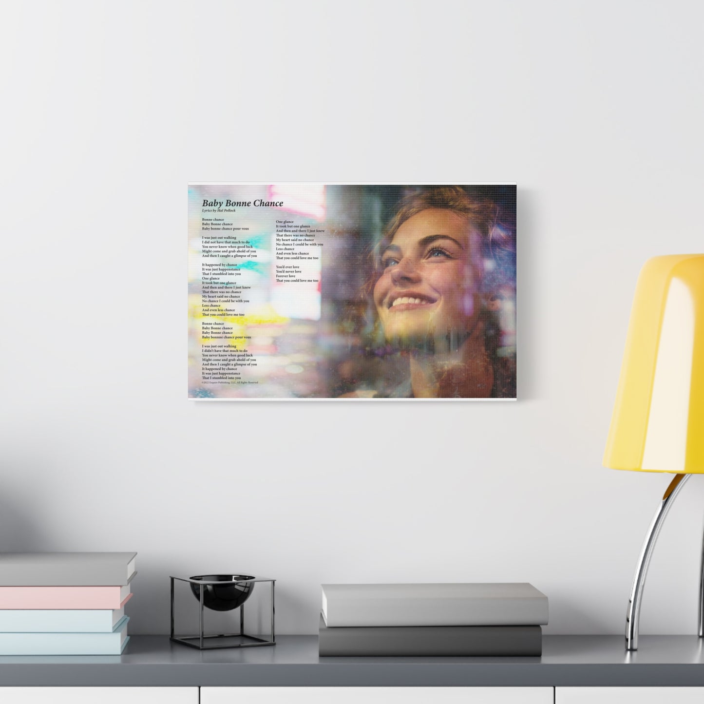 Baby Bonne Chance — Lyric Art Print (Canvas)