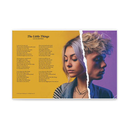 The Little Things — Lyric Art Print (Canvas)