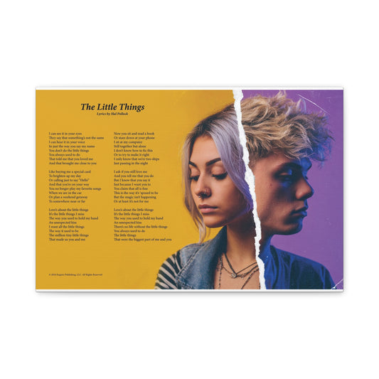 The Little Things — Lyric Art Print (Canvas)