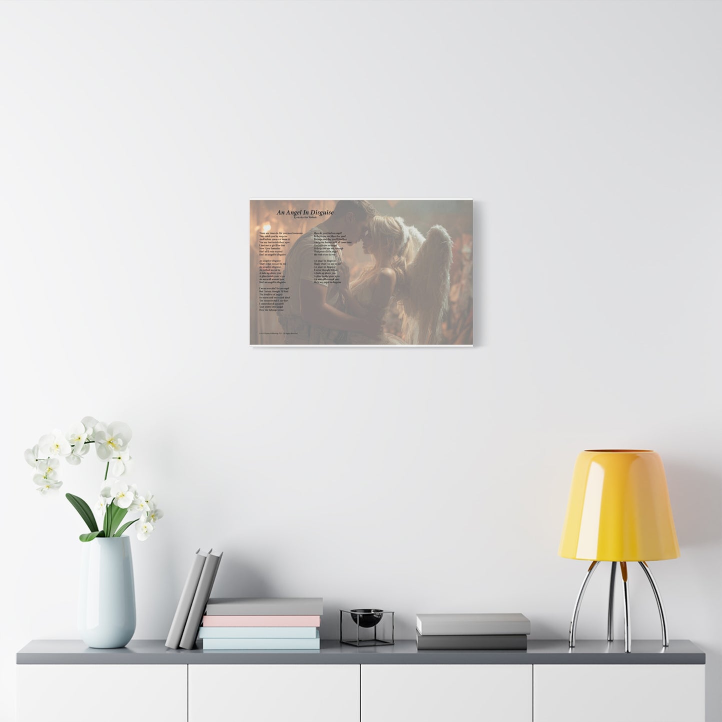 An Angel In Disguise — Lyric Art Print (Canvas)