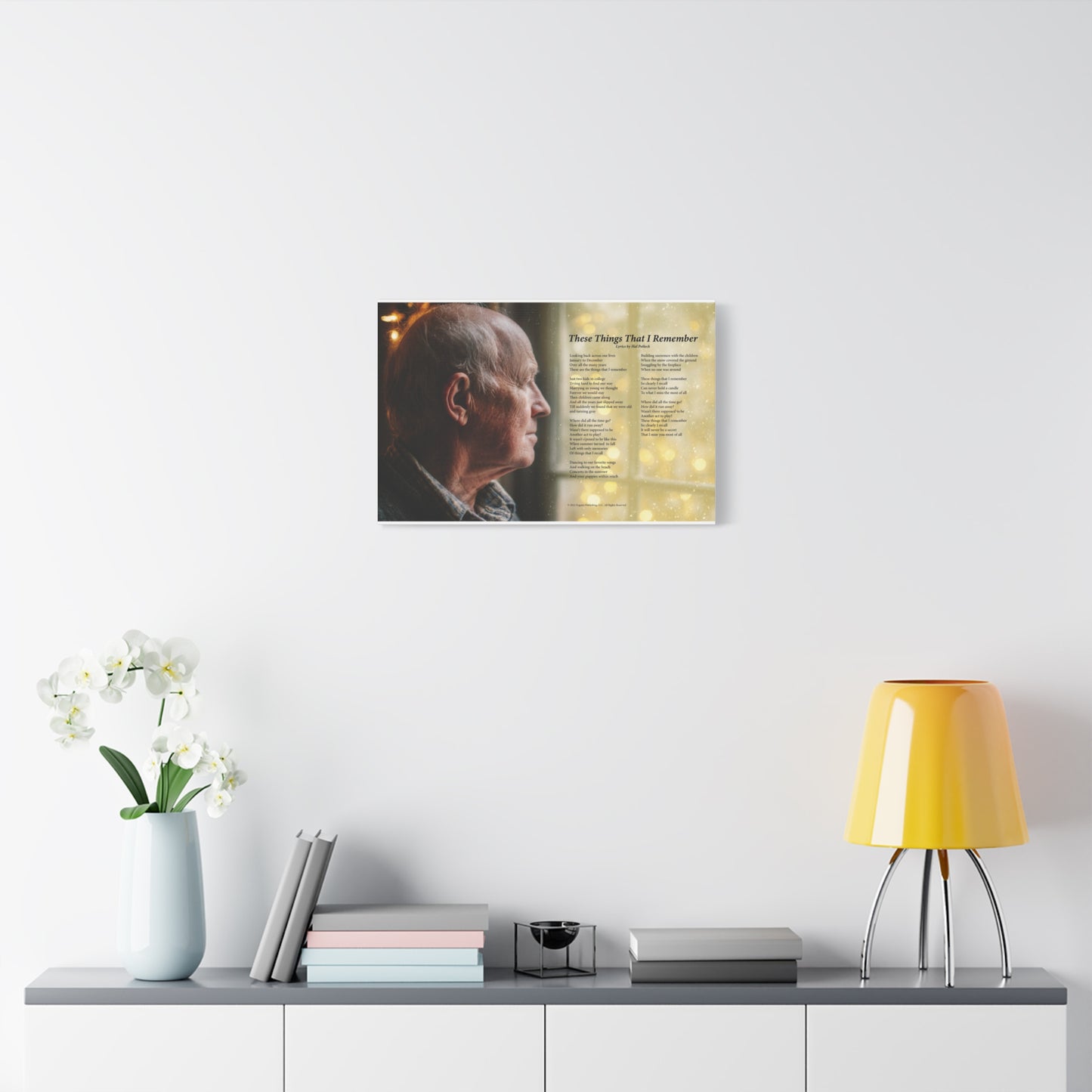 These Things That I Remember — Lyric Art Print (Canvas)