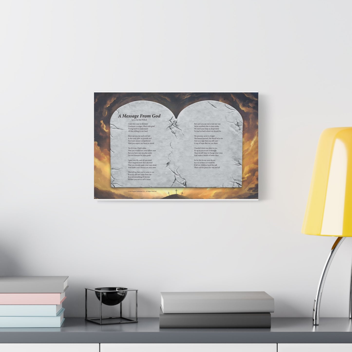 A Message From God — Lyric Art Print (Canvas)