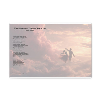 The Moment I Danced With You — Lyric Art Print (Canvas)