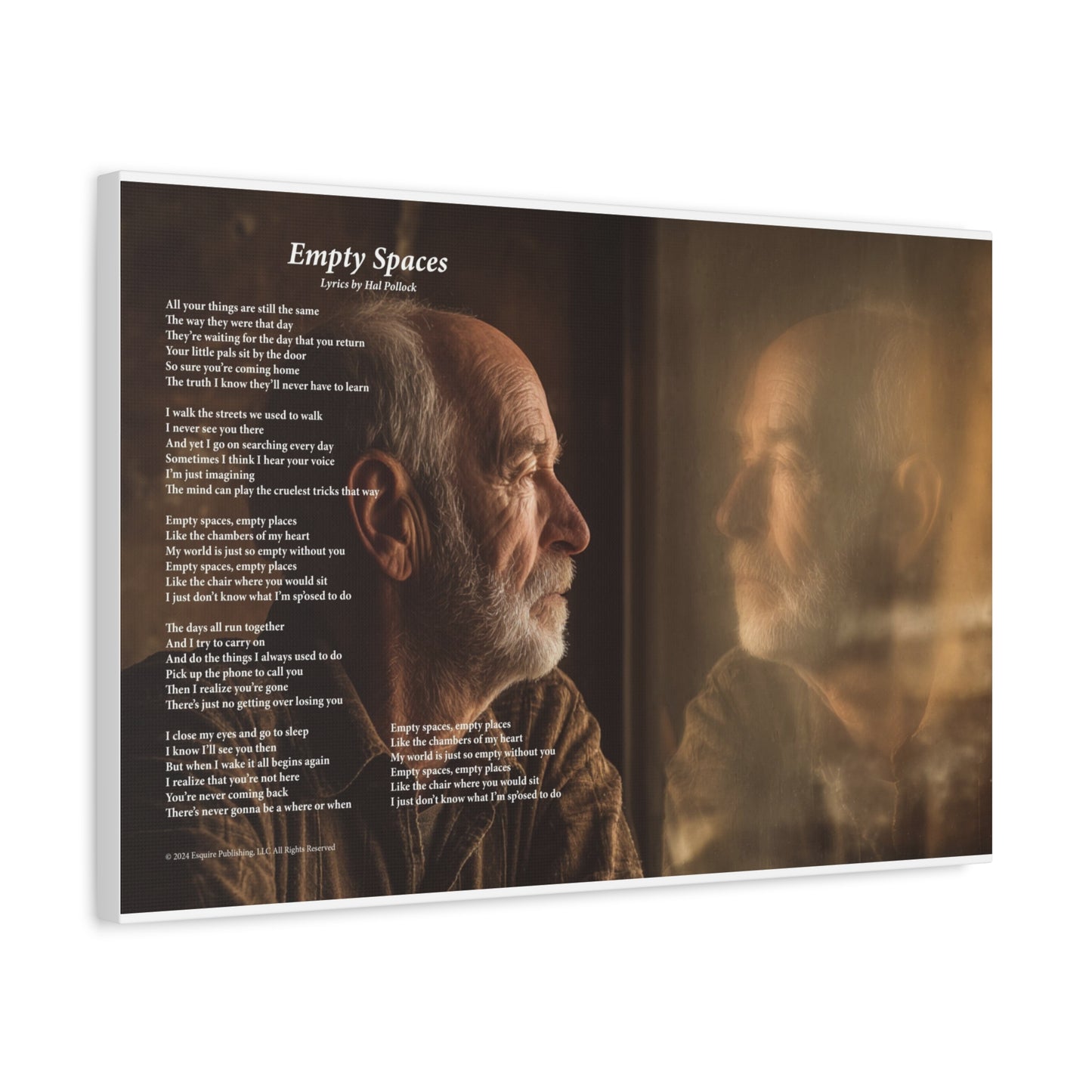 Empty Spaces — Lyric Art Print (Canvas)