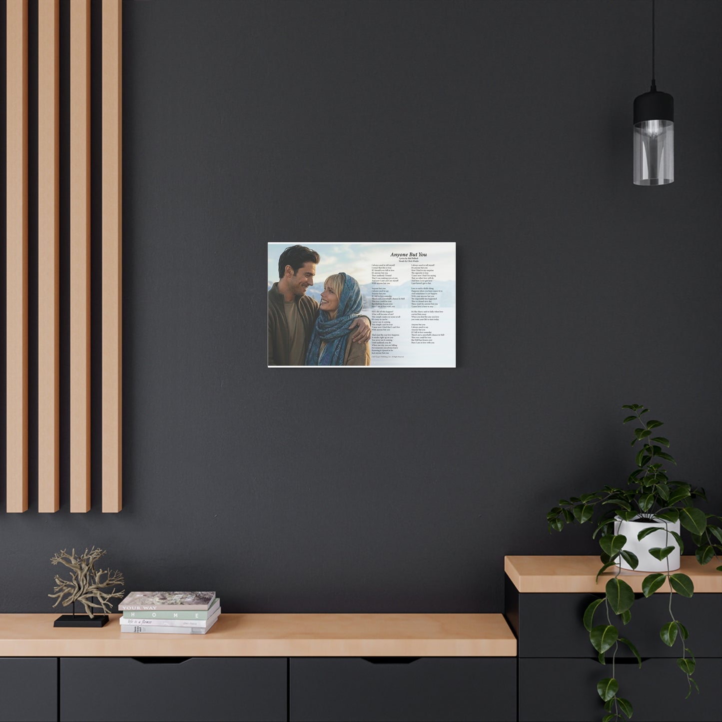 Anyone But You — Lyric Art Print (Canvas)