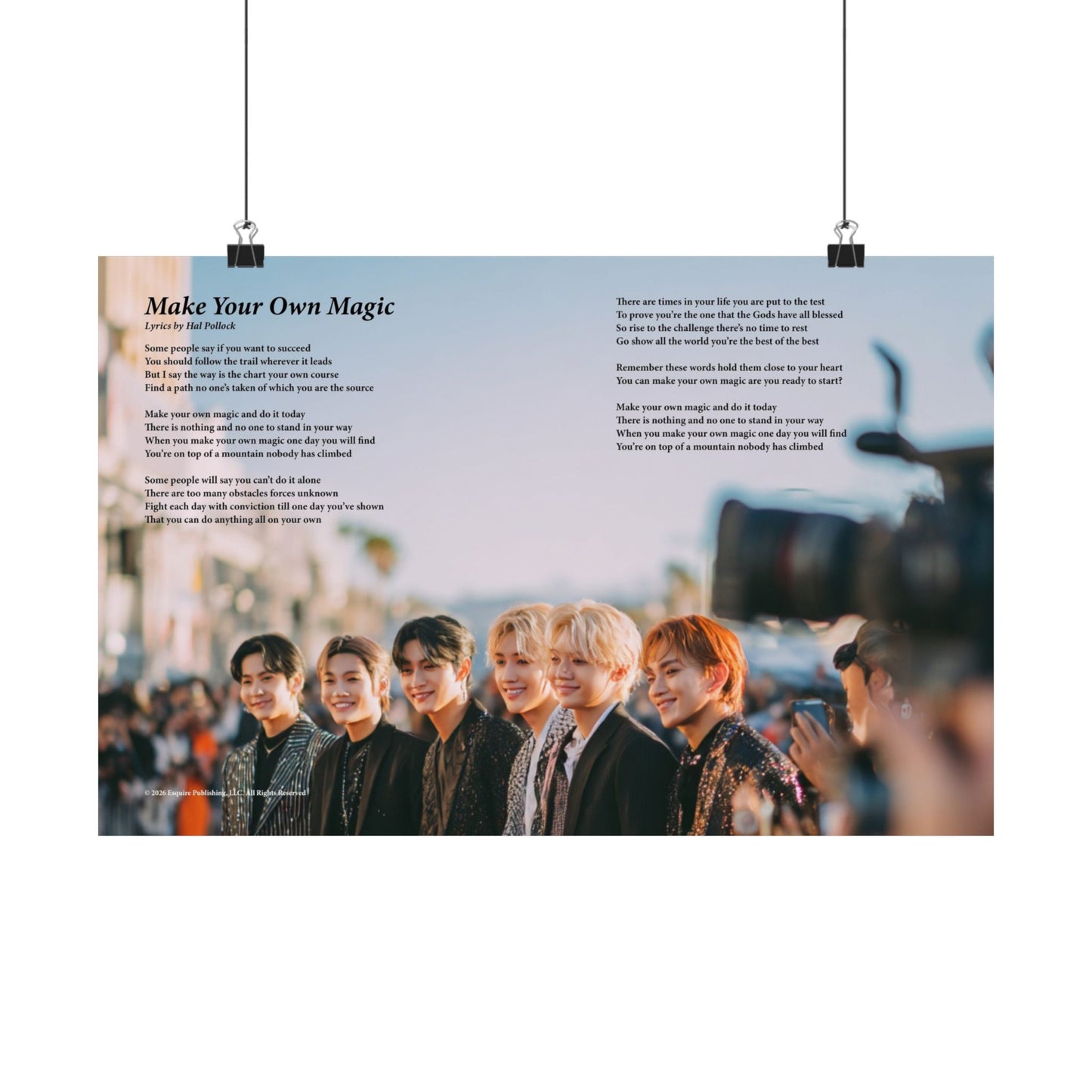 Make Your Own Magic — Lyric Art Print (Matte Paper)