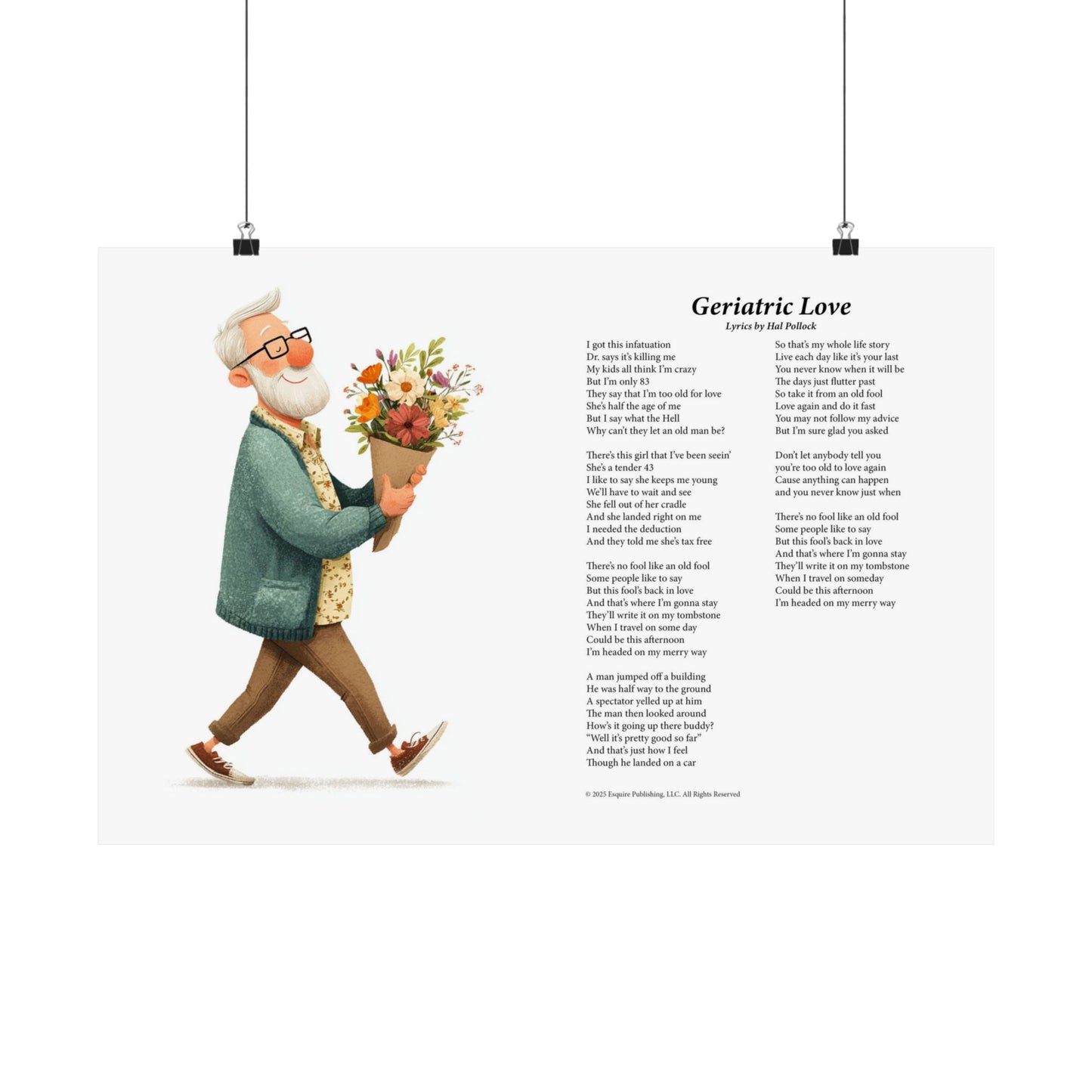 Geriatric Love — Lyric Art Print (Matte Paper)