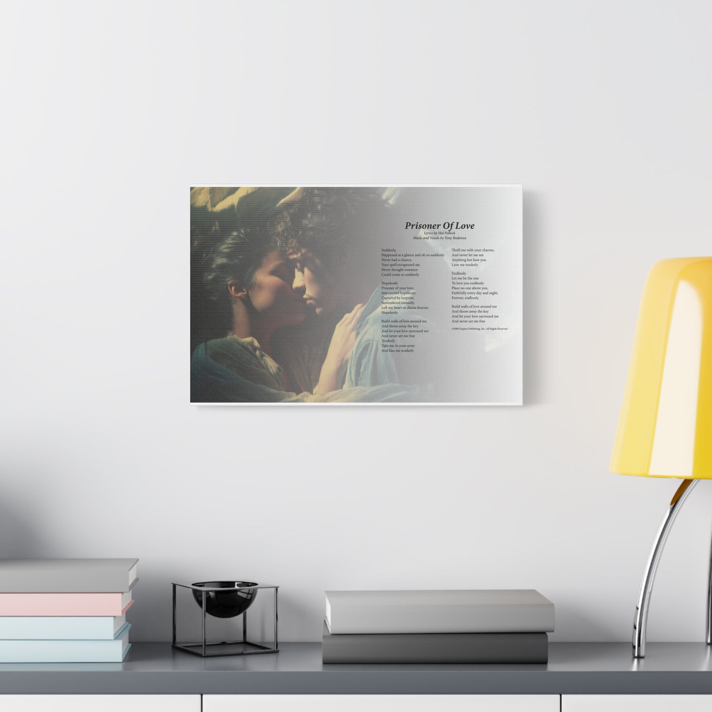 Prisoner Of Love — Lyric Art Print (Canvas)