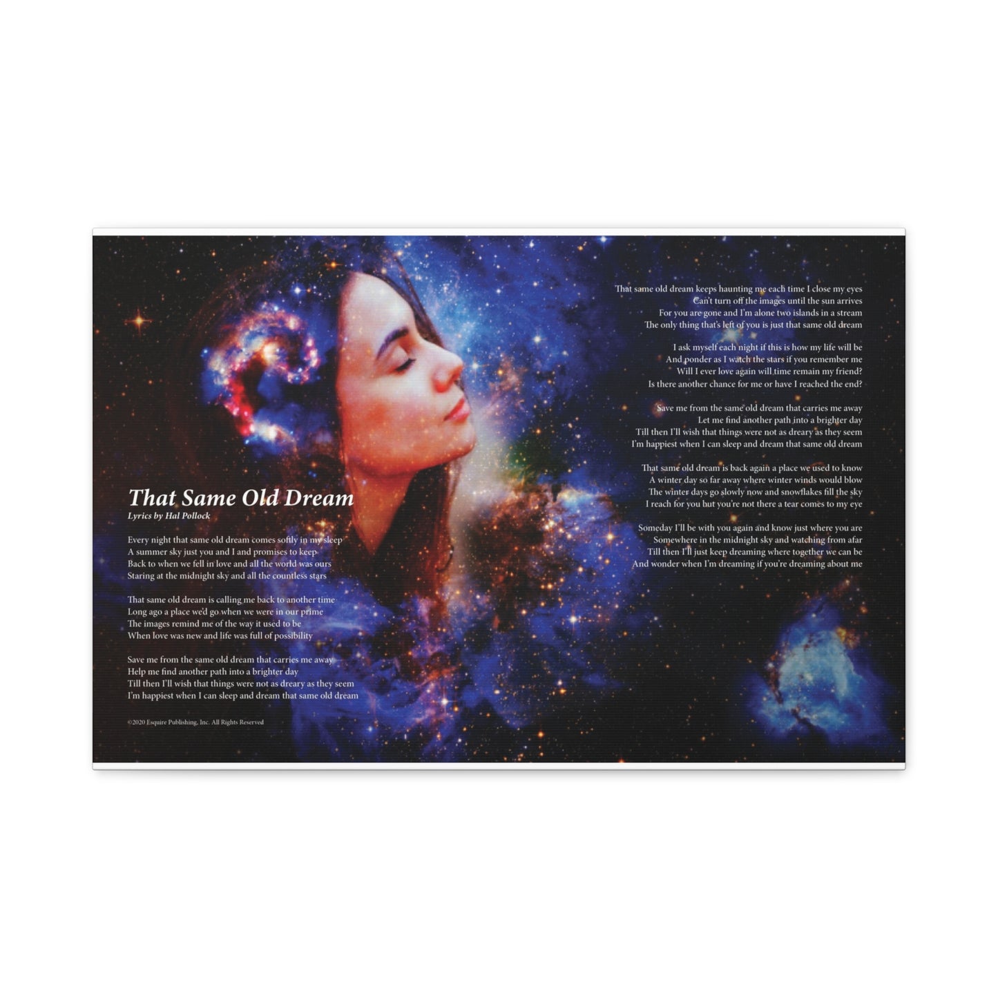 That Same Old Dream — Lyric Art Print (Canvas)