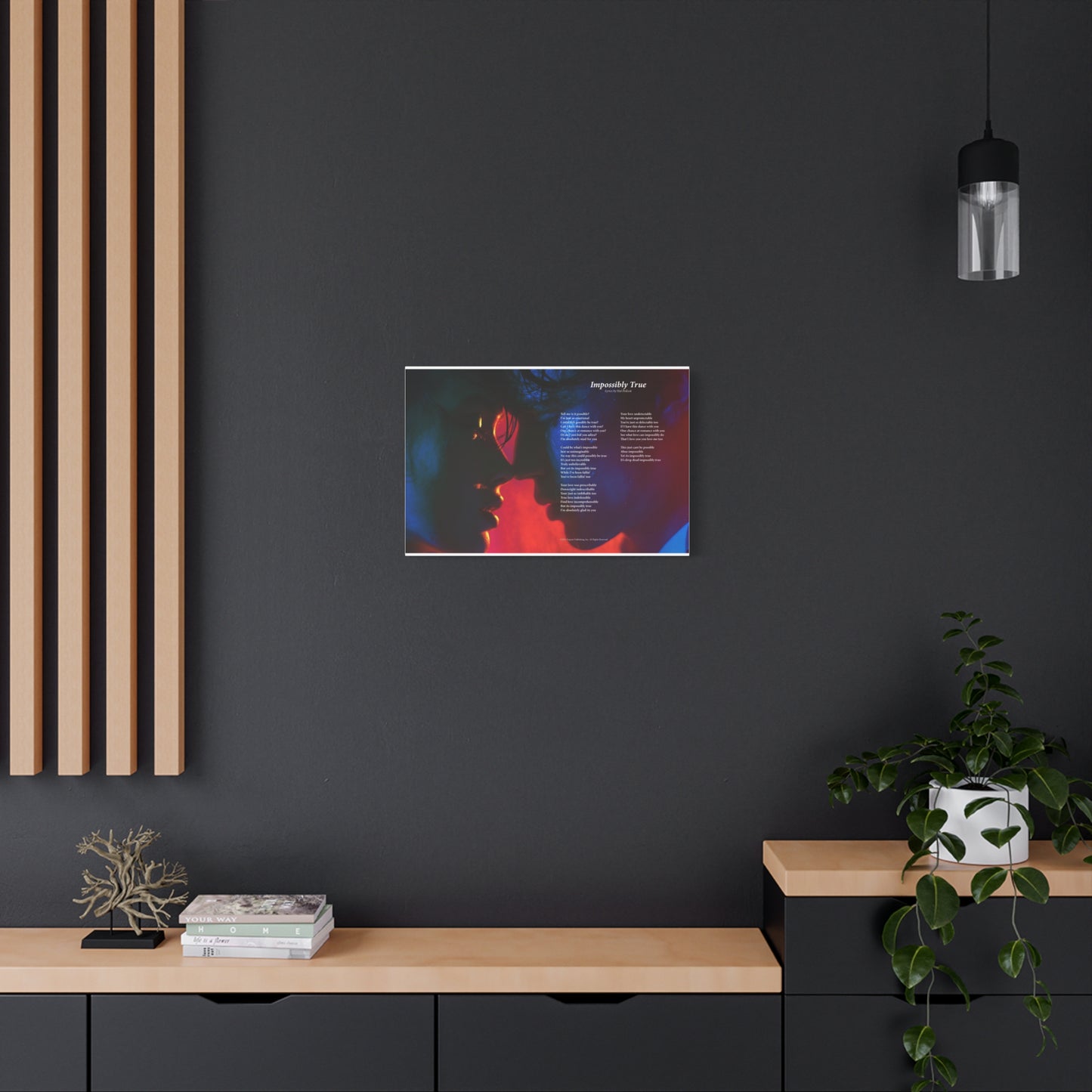 Impossibly True — Lyric Art Print (Canvas)