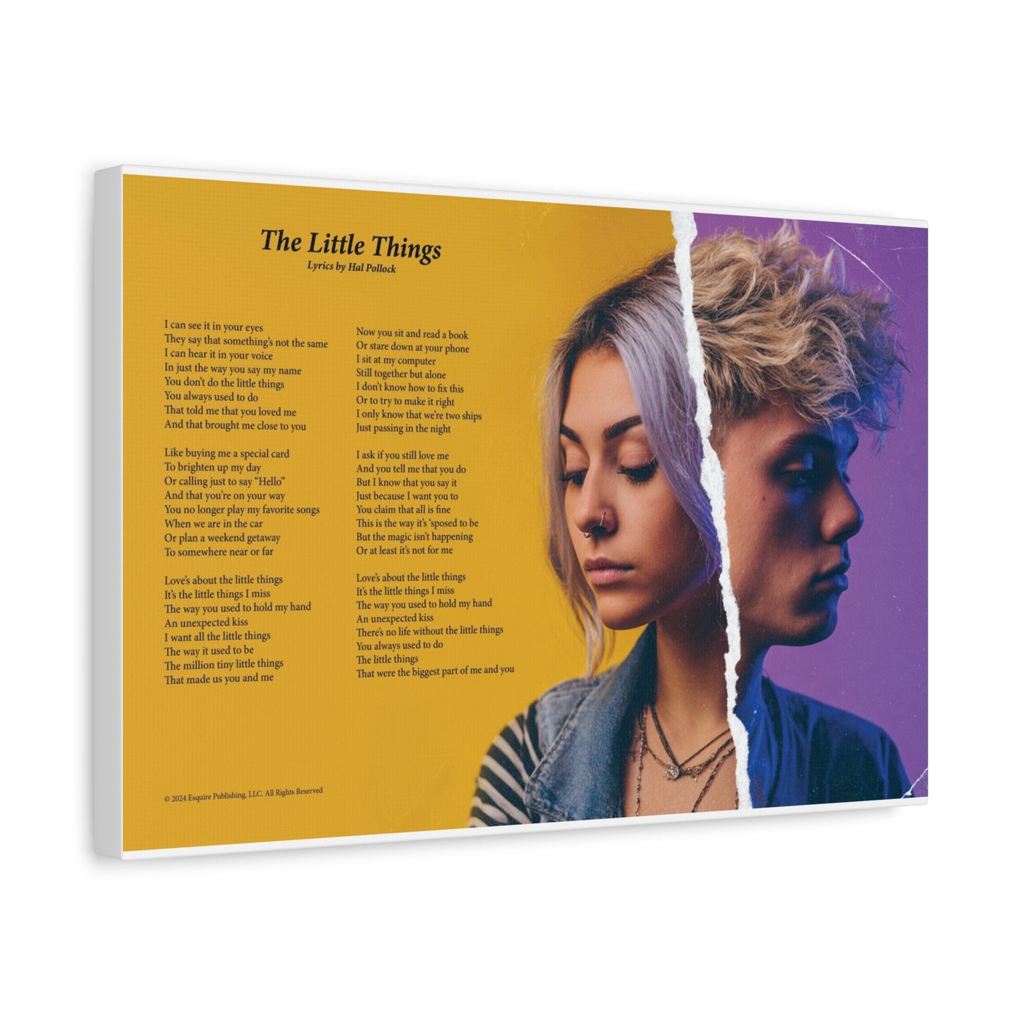 The Little Things — Lyric Art Print (Canvas)