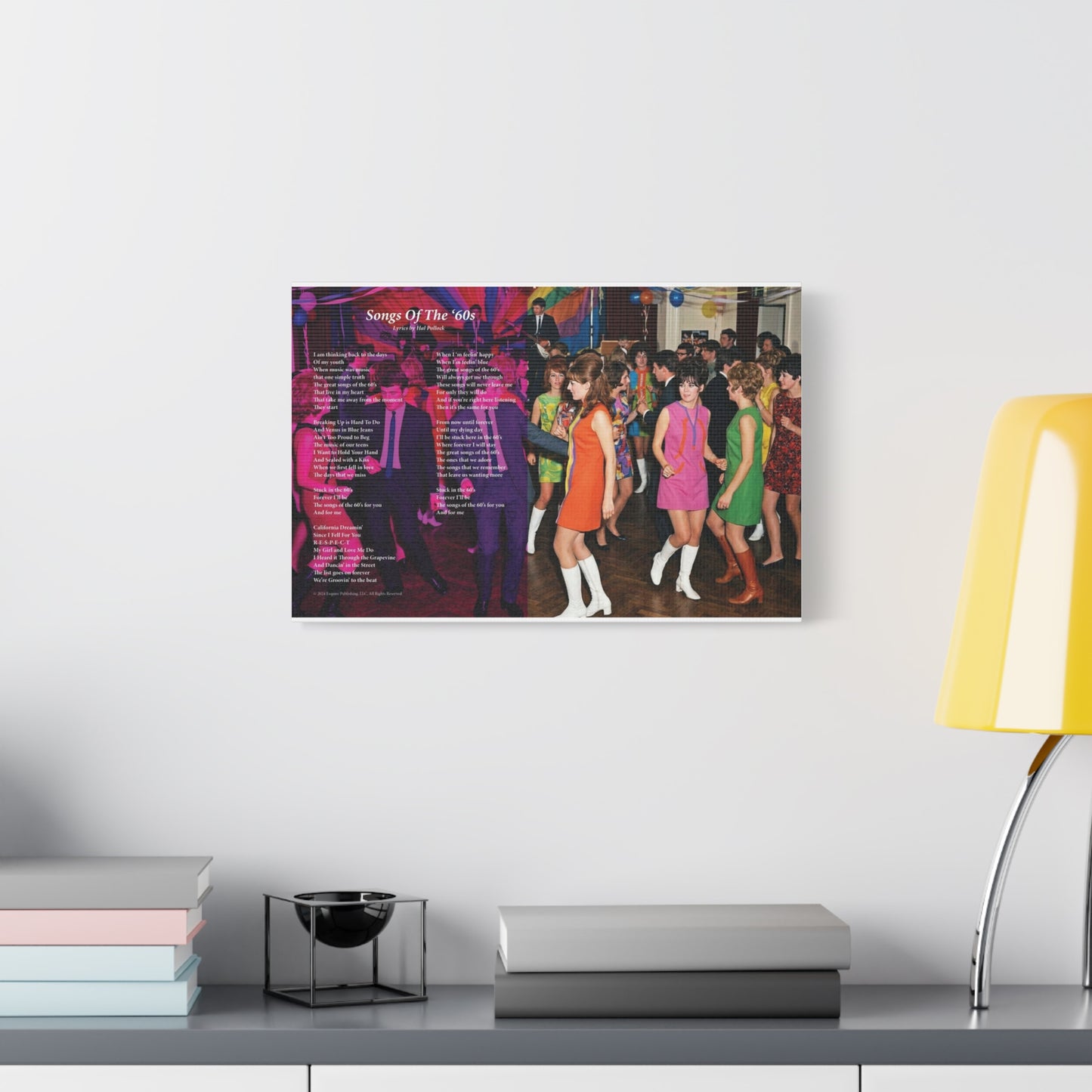 Songs Of The 60s — Lyric Art Print (Canvas)