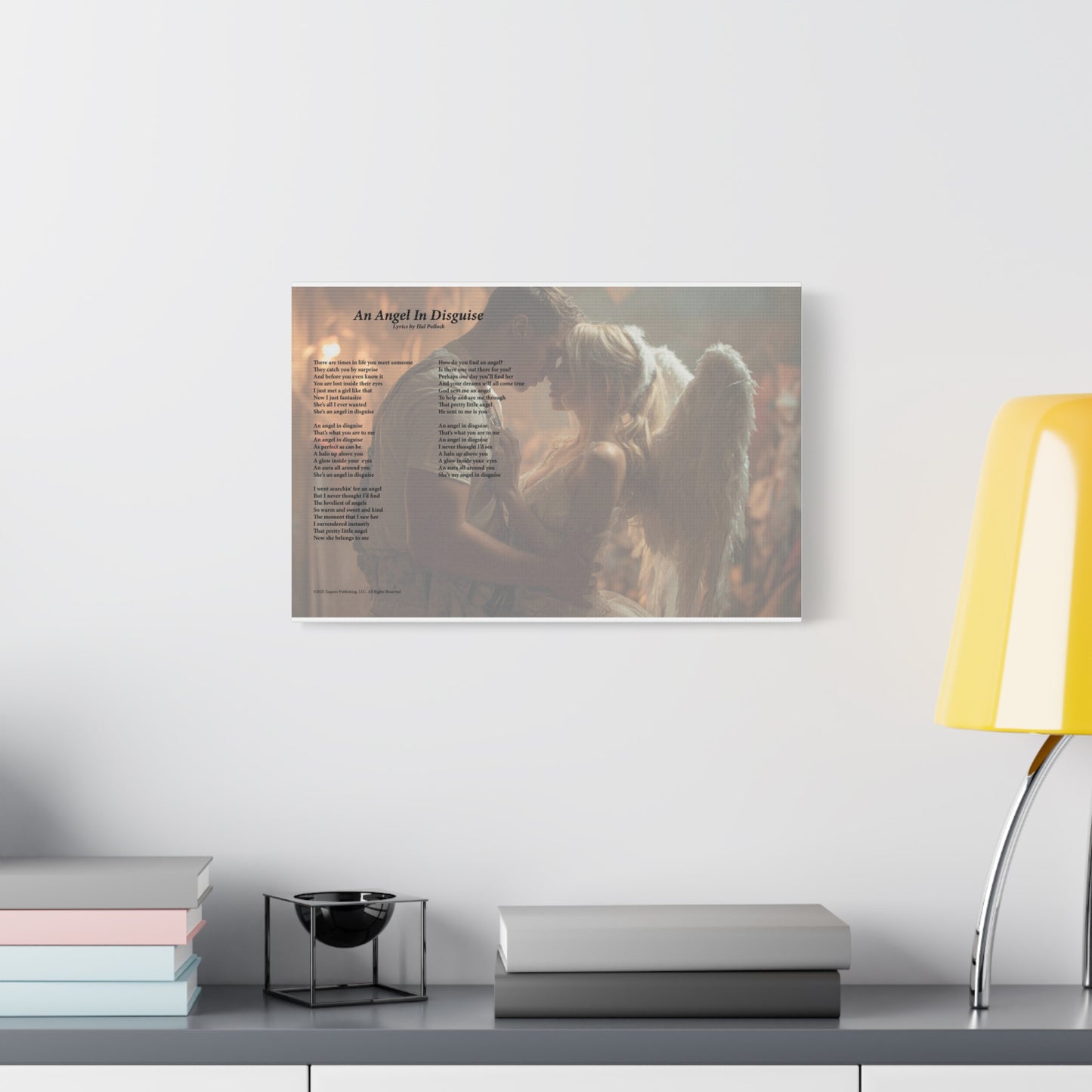 An Angel In Disguise — Lyric Art Print (Canvas)