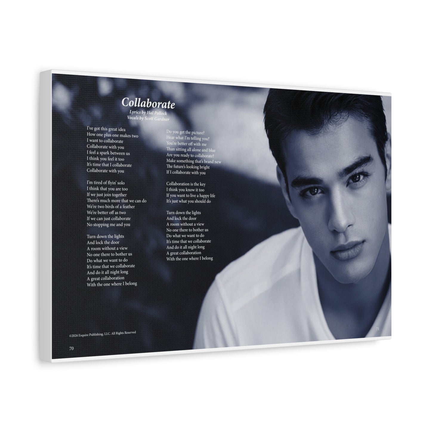 Collaborate — Lyric Art Print (Canvas)