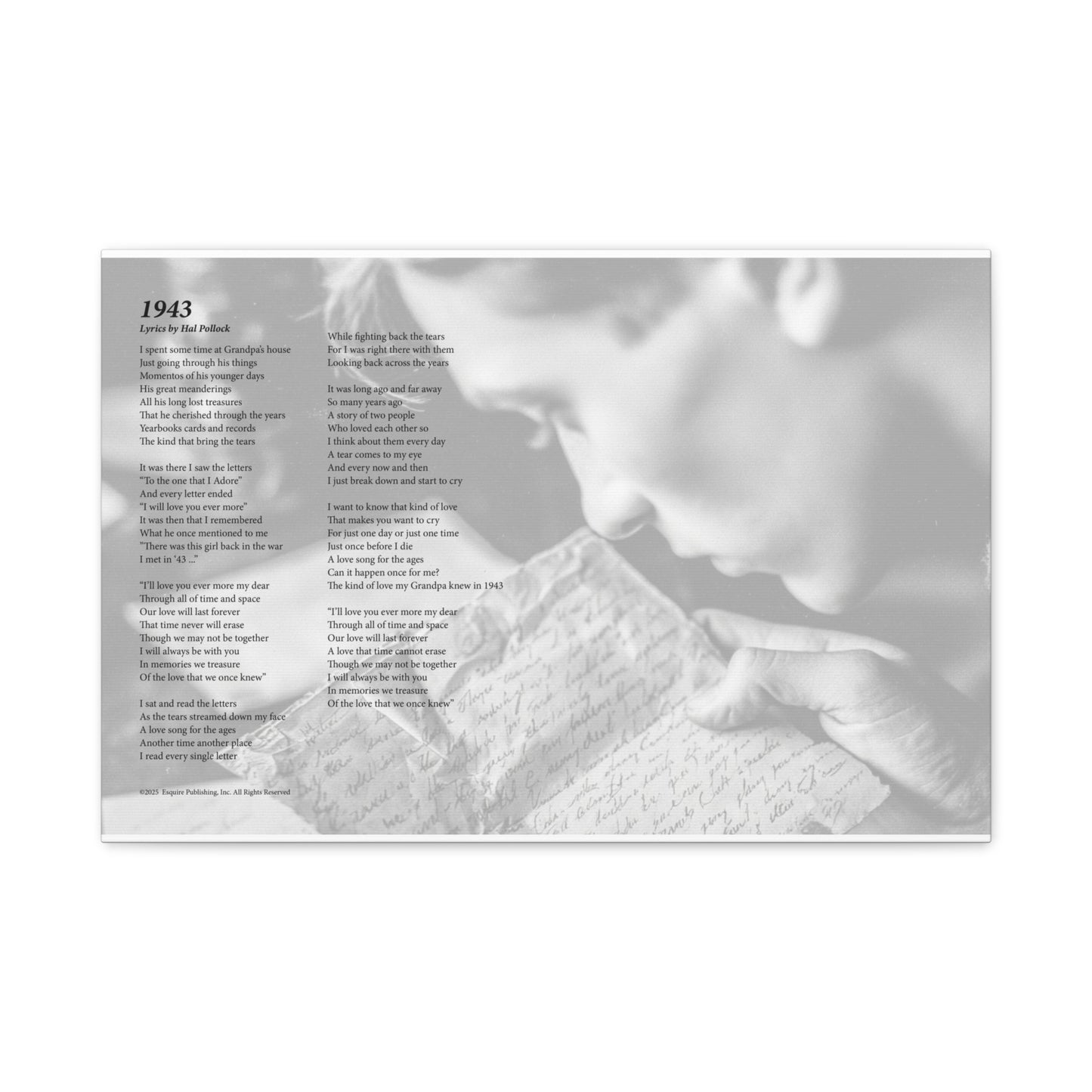 1943 — Lyric Art Print (Canvas)