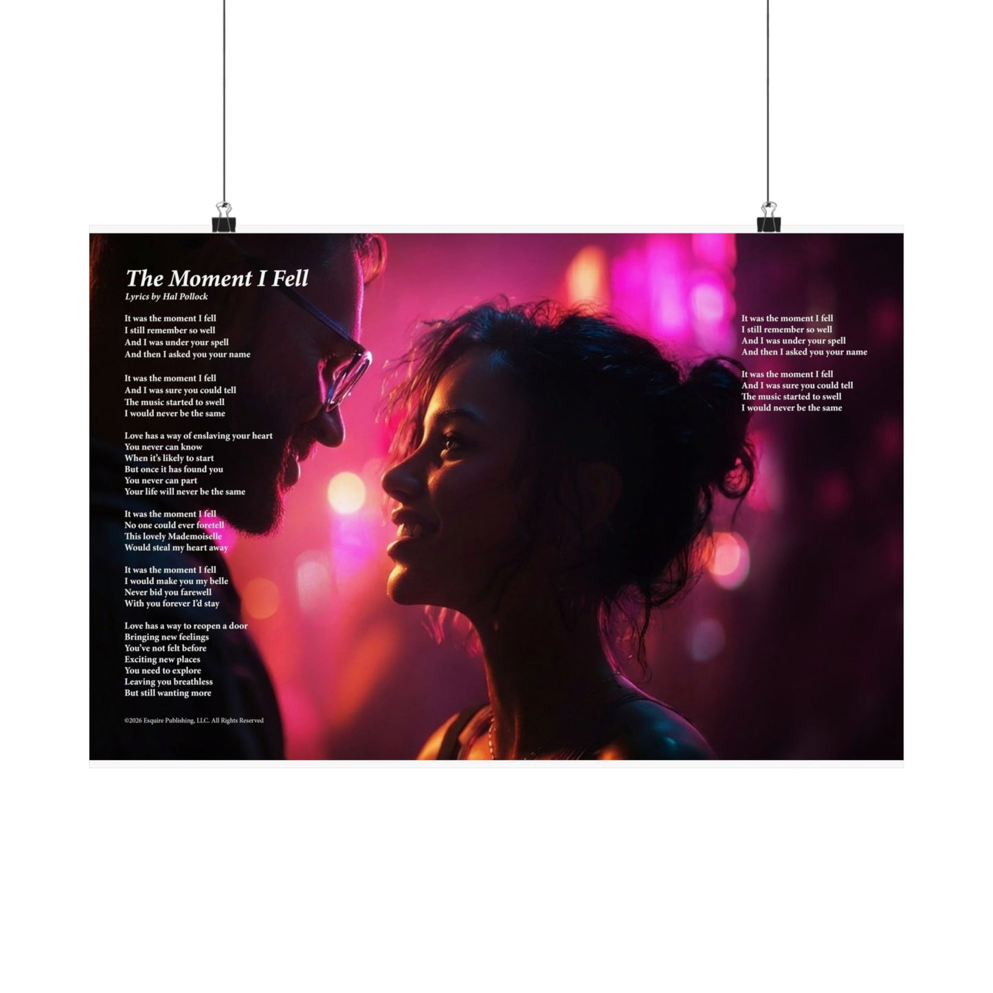 The Moment I Fell — Lyric Art Print (Matte Paper)