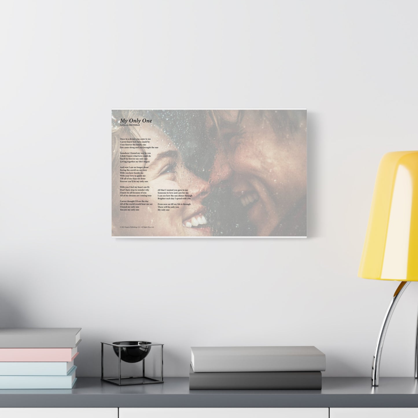 My Only One — Lyric Art Print (Canvas)