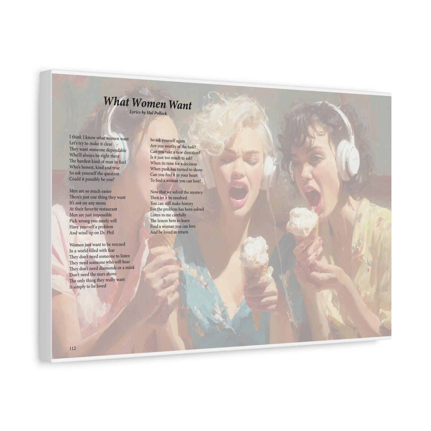 What Women Want — Lyric Art Print (Canvas)