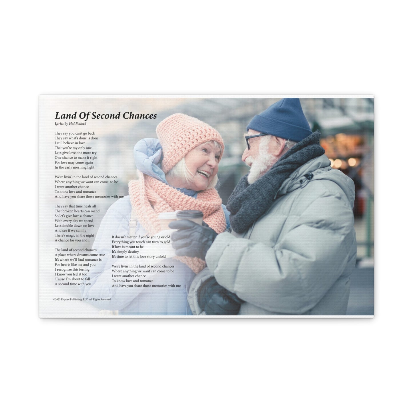 Land Of Second Chances — Lyric Art Print (Canvas)