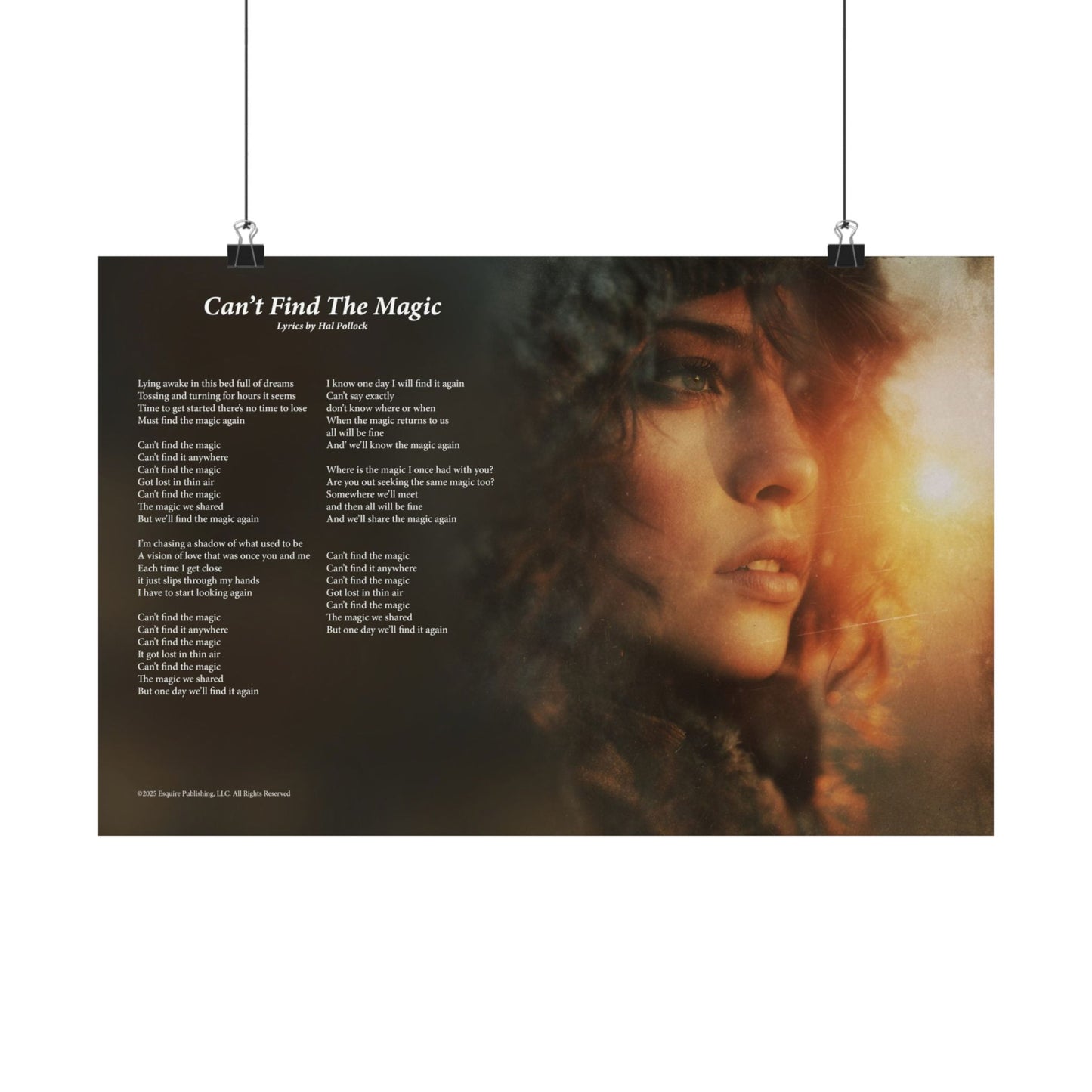 Can't Find The Magic — Lyric Art Print (Matte Paper)