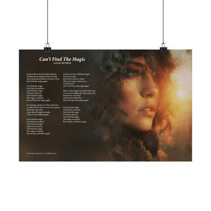 Can't Find The Magic — Lyric Art Print (Matte Paper)