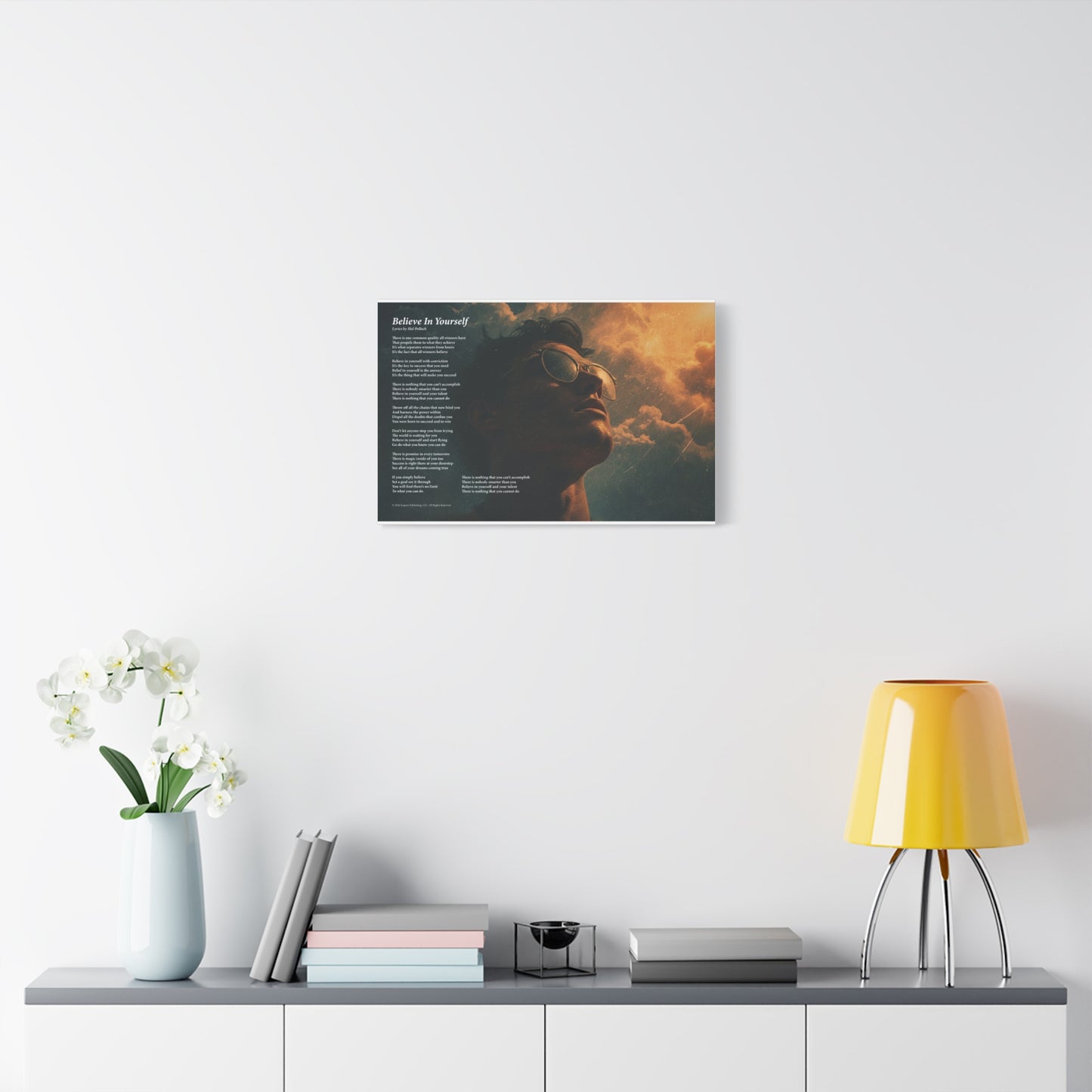 Believe In Yourself — Lyric Art Print (Canvas)