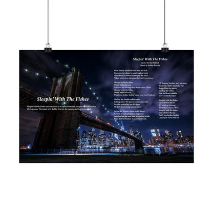 Sleepin' With The Fishes — Lyric Art Print (Matte Paper)