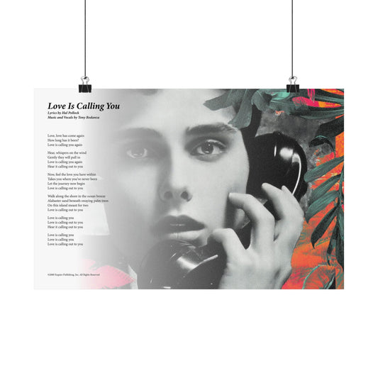 Love Is Calling You — Lyric Art Print (Matte Paper)