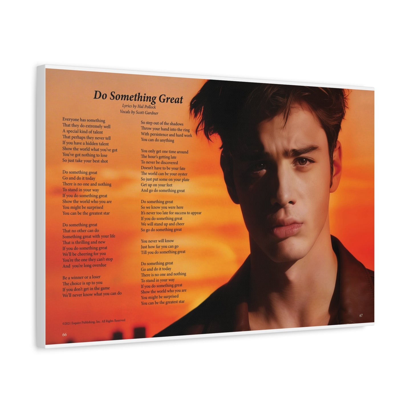Do Something Great — Lyric Art Print (Canvas)