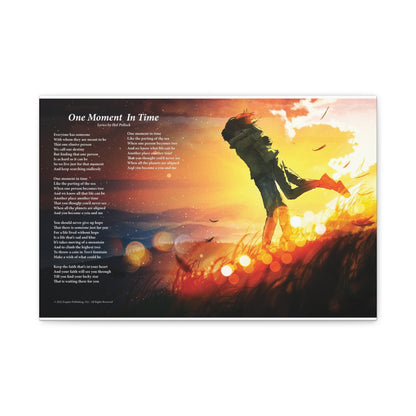 A Moment In Time — Lyric Art Print (Canvas)