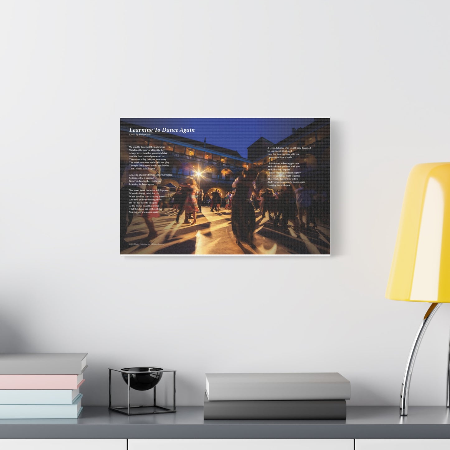 Learning To Dance Again — Lyric Art Print (Canvas)