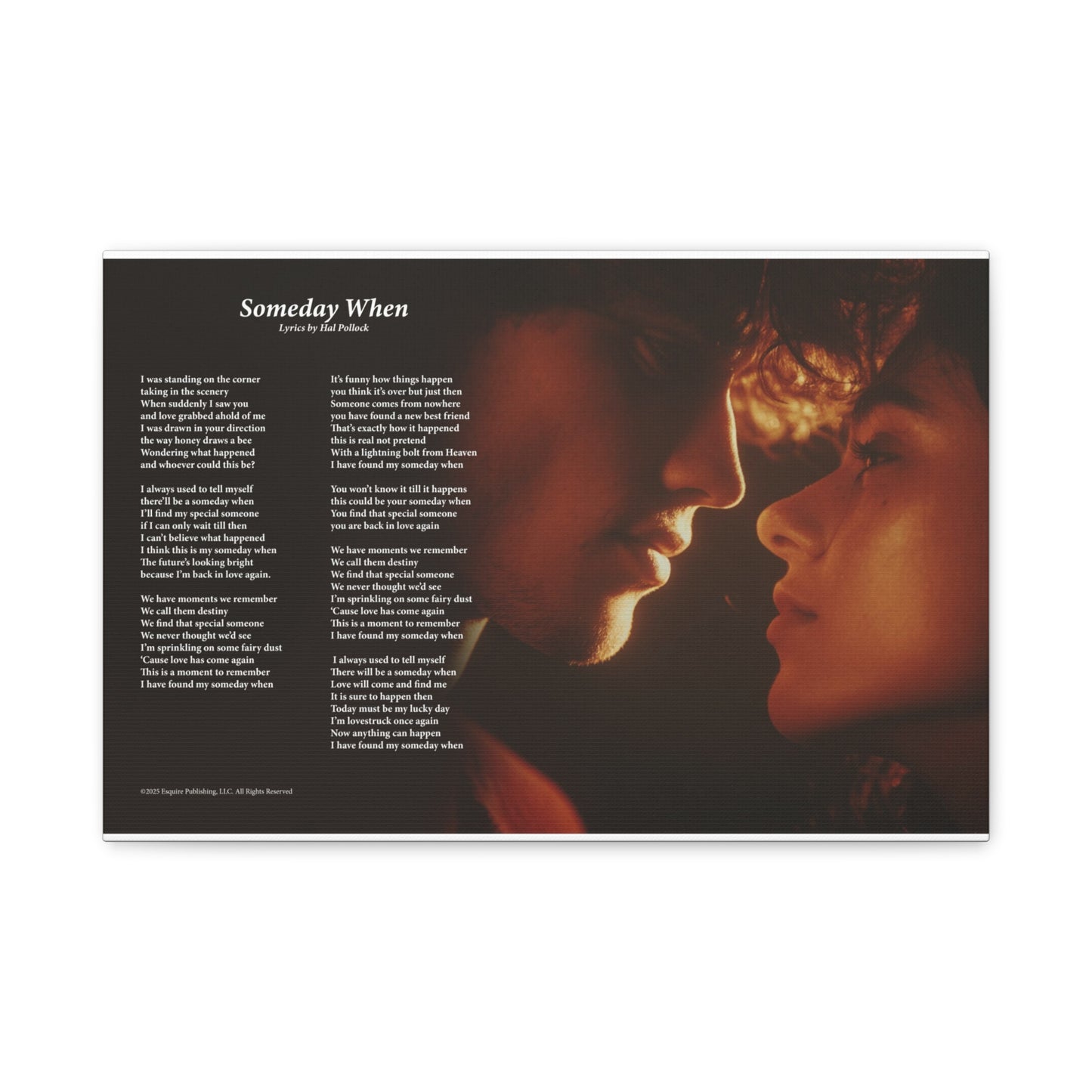 Someday When — Lyric Art Print (Canvas)
