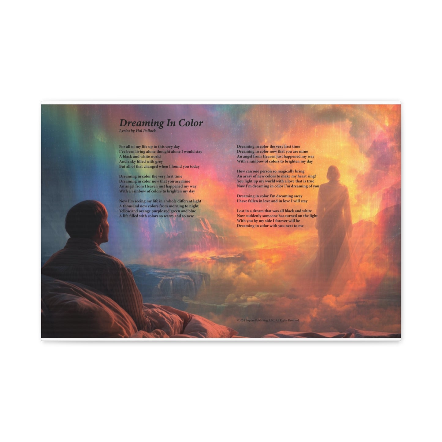 Dreaming In Color — Lyric Art Print (Canvas)