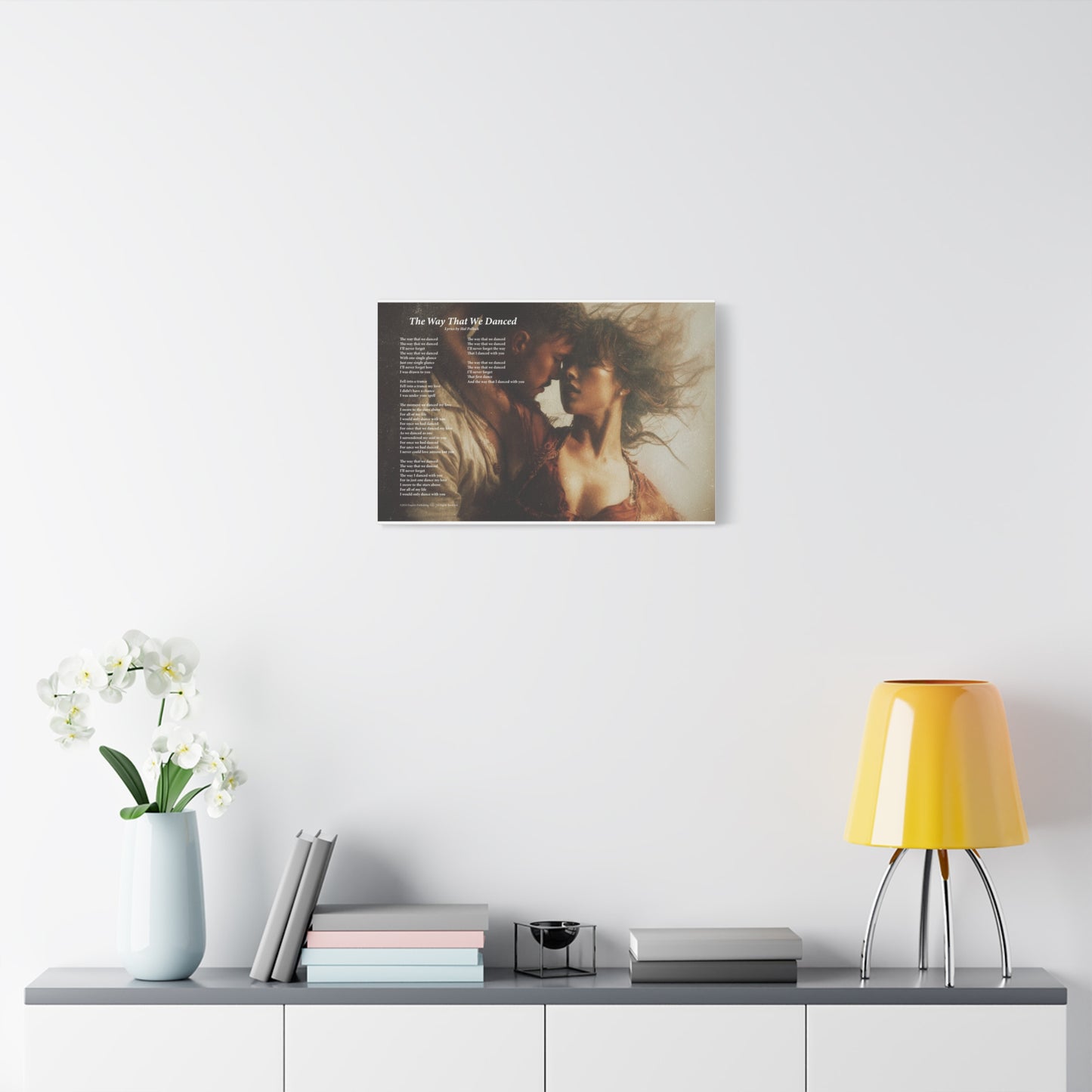 The Way That We Danced — Lyric Art Print (Canvas)